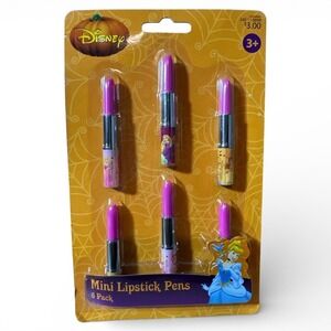 Disney Princess Mini Lipstick Pens 6 Pack Party Favors RARE HTF Discontinued NEW